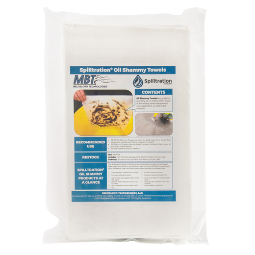 Spilltration Oil Shammy Towels, Oil Only, 16" x 10", 29 gal. Absorbancy Helyx Safety & Industrial Supplies