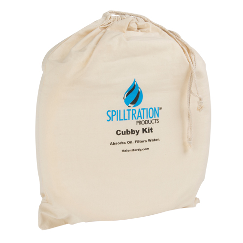 SpillBoa Cubby Kit, Oil Only, 25' L x 5" W, 7 gal. Absorbancy Helyx Safety & Industrial Supplies