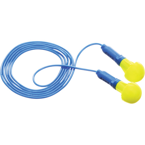 E-A-R Push-Ins Earplugs, Corded, Pair - Polybag, 28/23 dB NRR, One-Size Helyx Safety & Industrial Supplies