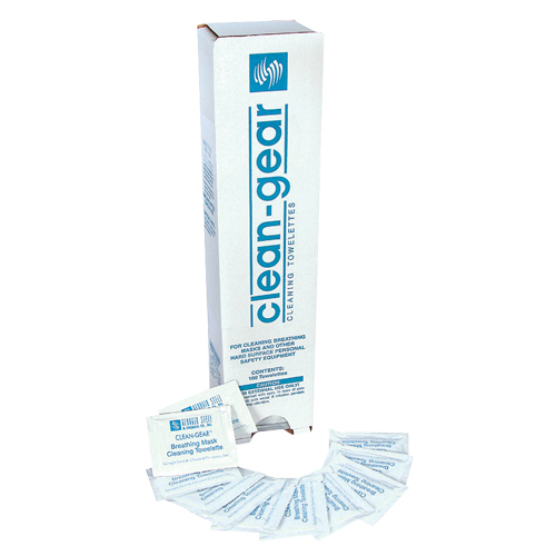 Serviettes nettoyantes pour respirateur, 8" x 5", 100 lingettes Helyx Safety & Industrial Supplies