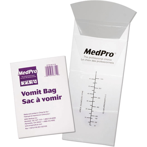 Sacs pour v&ocirc;missure Medpro Helyx Safety & Industrial Supplies