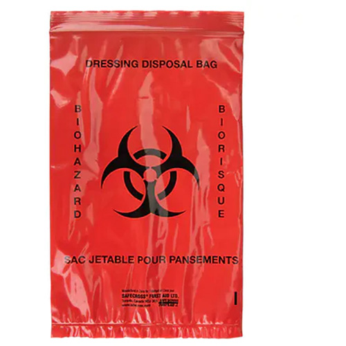 Sacs pour d&eacute;chets dangereux Dynamic, Biorisque, 9" lo x 6" la, 2,0 mils Helyx Safety & Industrial Supplies