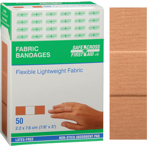 Bandages, Rectangular/Square, 3", Fabric, Non-Sterile Helyx Safety & Industrial Supplies
