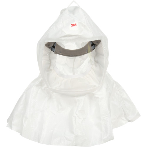 Cagoule Versaflo avec coiffe int&eacute;gr&eacute;e, Grand/Moyen, Coiffe souple, Bavette Simple Helyx Safety & Industrial Supplies