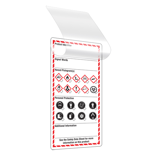 Self-Laminating Workplace Tags, Cardstock, 3" W x 6" H, English Helyx Safety & Industrial Supplies