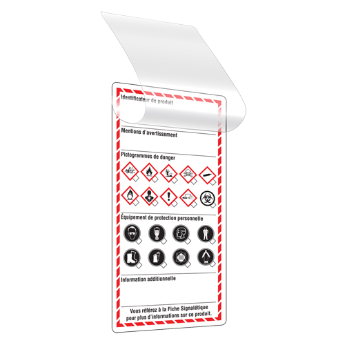 Self-Laminating Workplace Tags, Cardstock, 3" W x 6" H, French Helyx Safety & Industrial Supplies