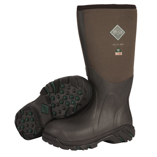 Bottes de travail pour les conditions extr&ecirc;mes Arctic Pro, Caoutchouc, Embout Acier, Pointure 8, Semelle R&eacute;sistant aux perforations Helyx Safety & Industrial Supplies