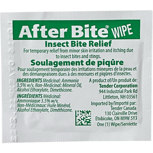 After Bite Insect Sting Relief Towelettes Helyx Safety & Industrial Supplies