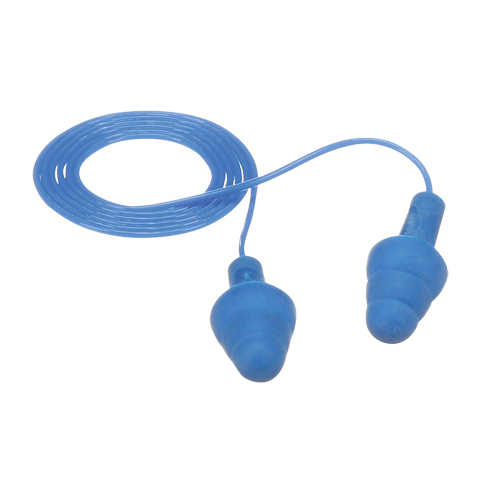 Bouchons d'oreilles d&eacute;tectables E-A-Rsoft UltraFit, Avec cordon, R&eacute;gulier, Vrac - Sac en poly, NRR dB 25 Helyx Safety & Industrial Supplies