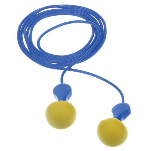 Bouchons d'oreilles d&eacute;tectables E-A-Rsoft Express Pod, Avec cordon, R&eacute;gulier, Vrac - Sachet coussin, NRR dB 23 Helyx Safety & Industrial Supplies
