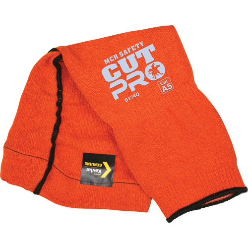 Manches Memphis avec trou pour le pouce, Kevlar, 14", ASTM ANSI niveau A5, Orange Helyx Safety & Industrial Supplies