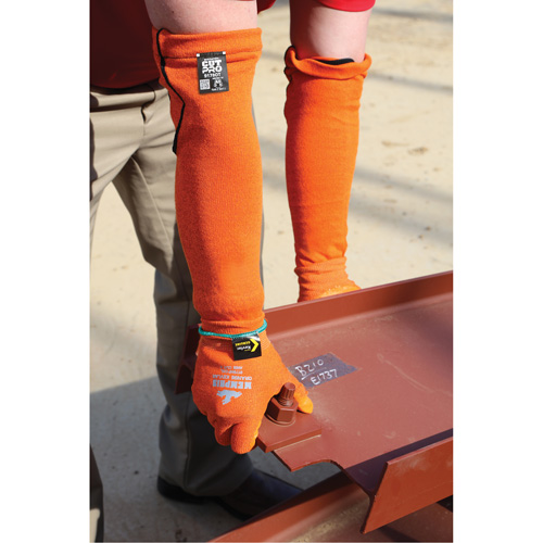 Memphis&reg; Sleeves, Kevlar&reg;, 18", ASTM ANSI Level A5, Orange Helyx Safety & Industrial Supplies