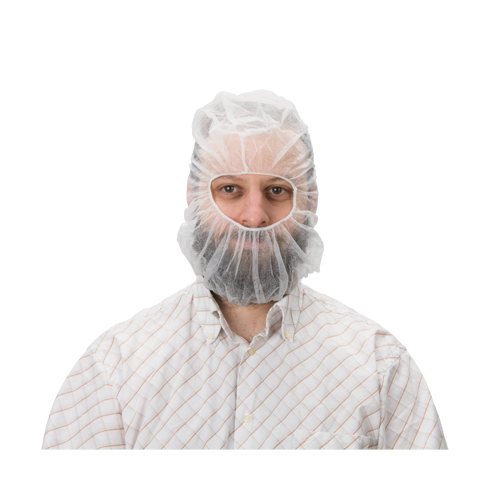 Disposable Hood, Polypropylene, White Helyx Safety & Industrial Supplies