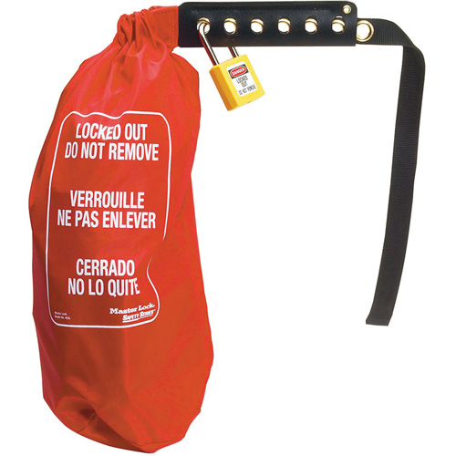 Sac de cadenassage &eacute;lectrique pour prise surdimensionn&eacute;e & contr&ocirc;le de palan, Type Prise Helyx Safety & Industrial Supplies