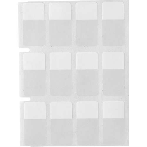 &eacute;tiquettes autoplastifiantes pour c&acirc;bles & fils de s&eacute;rie Core, Vinyle, 0,5" lo x 0,75" h, Transparent Helyx Safety & Industrial Supplies