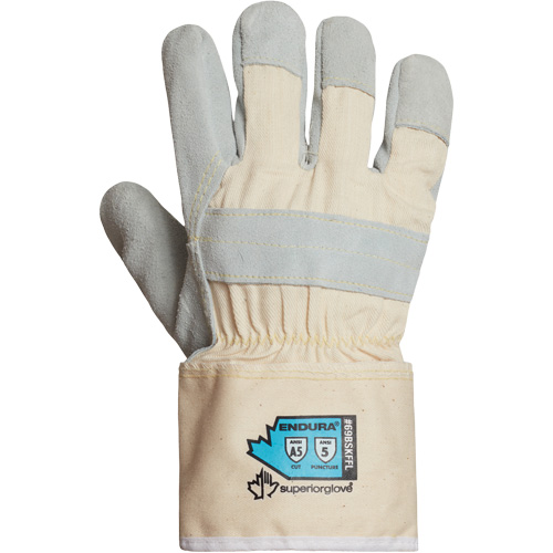 Gants r&eacute;sistant aux coupures Endura, Petit, Paume en Cuir refendu Helyx Safety & Industrial Supplies