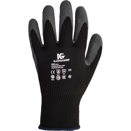 KleenGuard G40 Multi-Purpose Gloves, 7/Small, Rubber Latex Coating, 10 Gauge, Polyester/Cotton Shell Helyx Safety & Industrial Supplies