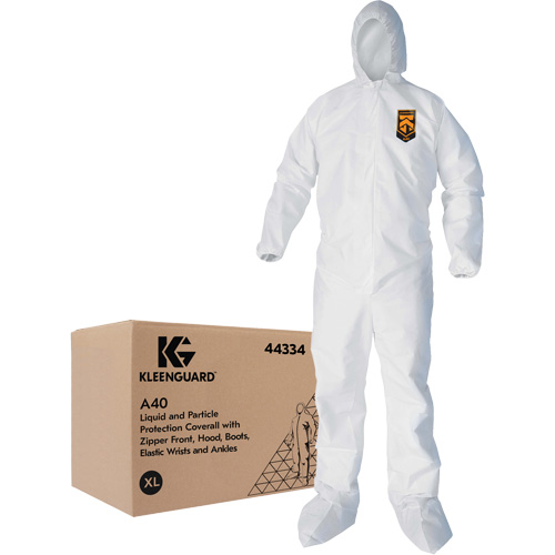 Combinaisons Kleenguard A40, T-Grand, Blanc, Microporeux Helyx Safety & Industrial Supplies