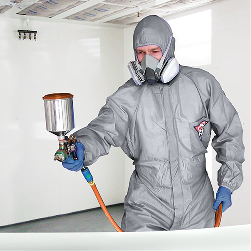 ProPlus Gard Protective Coveralls, Nylon, Large, Grey Helyx Safety & Industrial Supplies