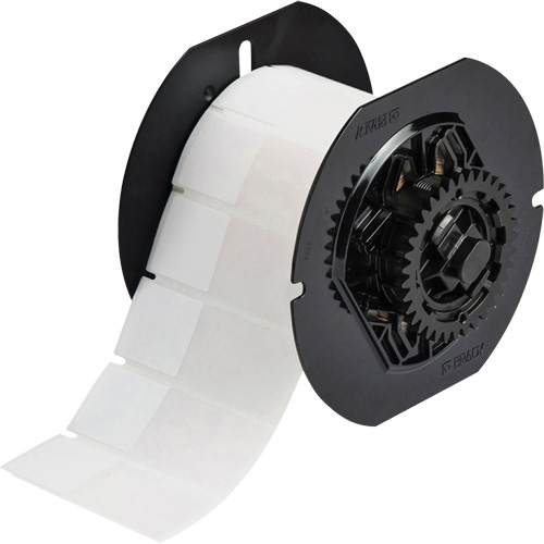 &eacute;tiquette autoplastifi&eacute;es pour fils et c&acirc;bles, Vinyle, 1" lo x 2,6" h, Incolore/blanc Helyx Safety & Industrial Supplies