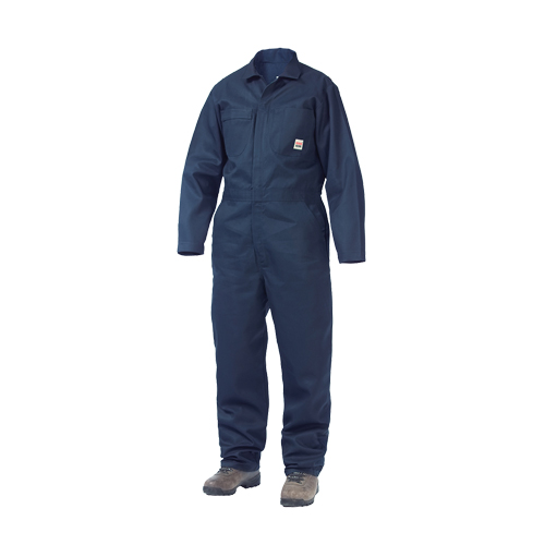 Unlined Coveralls, Men's, Navy Blue, Size Large Helyx Safety & Industrial Supplies
