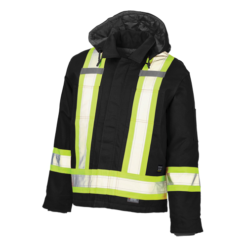 Safety Jacket, Black, Large Helyx Safety & Industrial Supplies