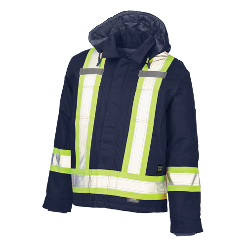 Safety Jacket, Navy Blue, Large Helyx Safety & Industrial Supplies