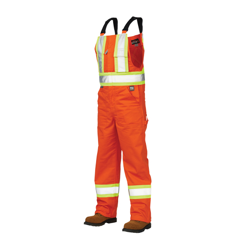 Unlined Safety Overalls, Poly-Cotton, Large, High Visibility Orange Helyx Safety & Industrial Supplies