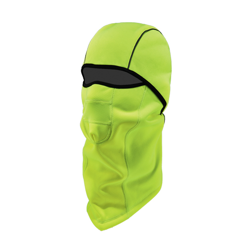 N-Ferno&reg; 6823 Wind-Proof Hinged Balaclava, Fleece, High-Visibility Lime Green Helyx Safety & Industrial Supplies