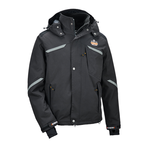 N-Ferno&reg; 6466 Thermal Jacket, Men's, Small, Black Helyx Safety & Industrial Supplies