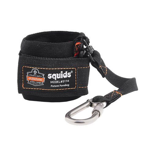 Squids&reg; 3114 Pull-On Wrist Lanyard with Carabiner Helyx Safety & Industrial Supplies
