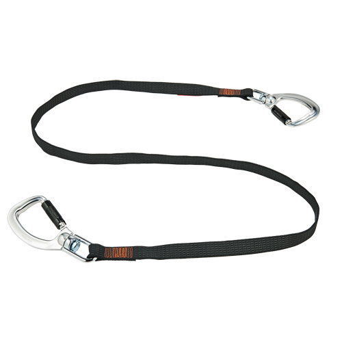 Squids&reg; 3139  Double-Locking Tool Lanyard with Swivel, Fixed Length, Dual Carabiner Helyx Safety & Industrial Supplies