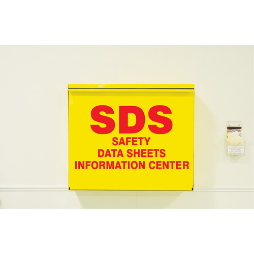 Safety Data Sheet Storage Cabinet, English, Binders Included Helyx Safety & Industrial Supplies