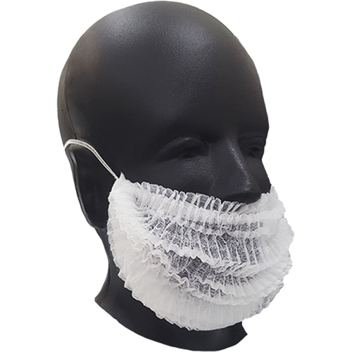Beard Covers, Polypropylene, White Helyx Safety & Industrial Supplies