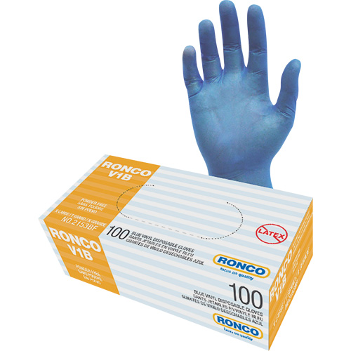 Disposable Gloves, X-Large, Vinyl, 3-mil, Powder-Free, Clear Helyx Safety & Industrial Supplies