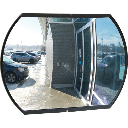 Roundtangular Convex Mirror with Bracket, 24" H x 36" W, Indoor/Outdoor Helyx Safety & Industrial Supplies