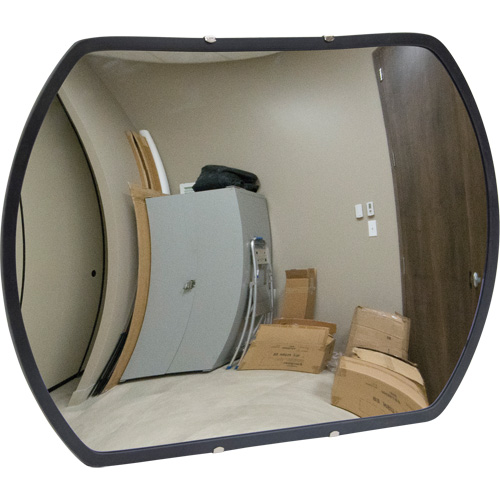 Roundtangular Convex Mirror with Bracket, 24" H x 36" W, Indoor/Outdoor Helyx Safety & Industrial Supplies