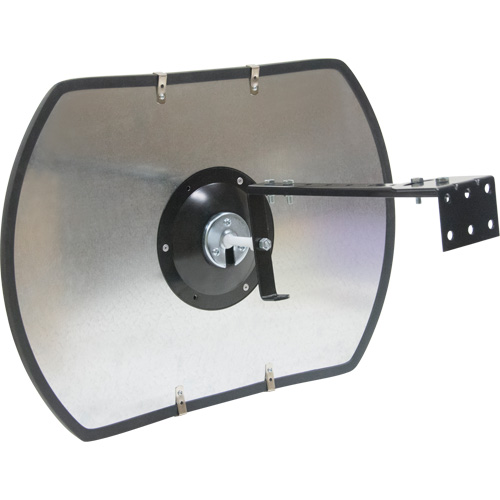 Roundtangular Convex Mirror with Bracket, 24" H x 36" W, Indoor/Outdoor Helyx Safety & Industrial Supplies