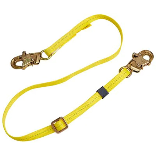 Longe de positionnement r&eacute;glable &agrave; sangle, 1 branches, 4', Classe CSA B, Polyester Helyx Safety & Industrial Supplies