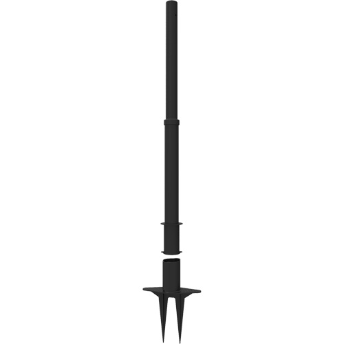 Montant de barri&egrave;re PLUS, Hauteur de 42", Noir Helyx Safety & Industrial Supplies