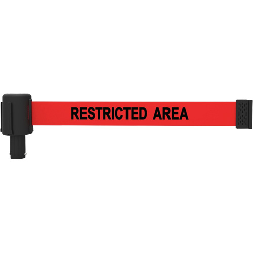 Cassettes de banni&egrave;re PLUS, Restricted Area, 15', Ruban Rouge Helyx Safety & Industrial Supplies