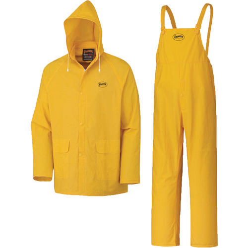 577 3-Piece Rain Suit, Polyester/PVC, 5X-Large, Yellow Helyx Safety & Industrial Supplies