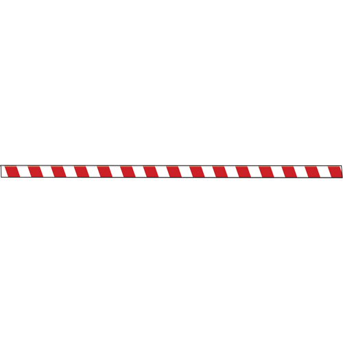 Tough-Mark Heavy-Duty Floor Marking, Rectangle, 48" L x 2" W, Red and White, Polyethylene Helyx Safety & Industrial Supplies
