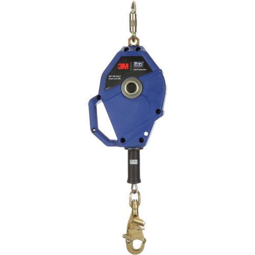 Cordage de s&eacute;curit&eacute; autor&eacute;tractable avec verrouillage intelligent, 20', Acier galvanis&eacute;, Pivotant Helyx Safety & Industrial Supplies