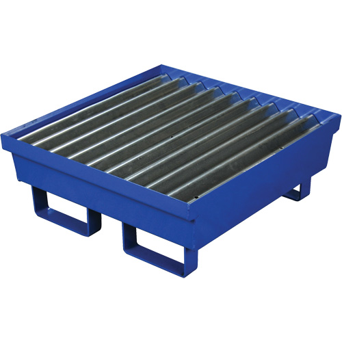Palette de confinement des d&eacute;versements en acier, Capacit&eacute; de d&eacute;versement 17 gal. US, 27" x 25,75" x 6" Helyx Safety & Industrial Supplies