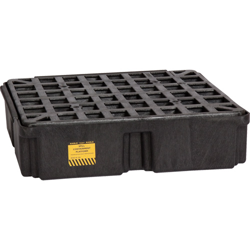 Modular Spill Platform, 15 US gal. Spill Capacity, 26" x 26.25" x 6.5" Helyx Safety & Industrial Supplies