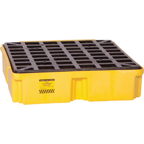 Modular Spill Platform, 15 US gal. Spill Capacity, 26" x 26.25" x 6.5" Helyx Safety & Industrial Supplies
