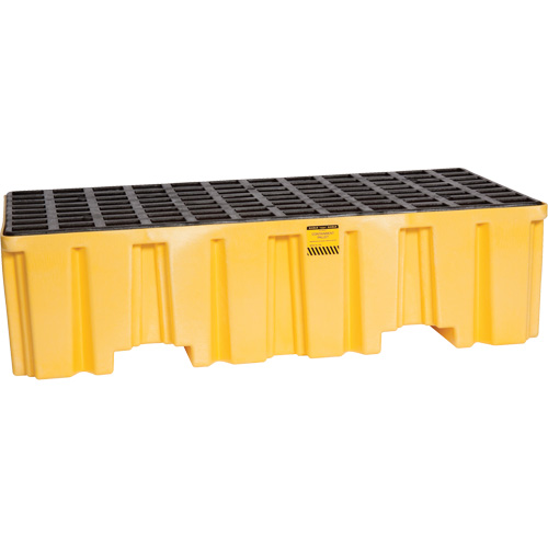 Palette de confinement des d&eacute;versements, Capacit&eacute; de d&eacute;versement 66 gal. US, 26,25" x 51" x 13,75" Helyx Safety & Industrial Supplies