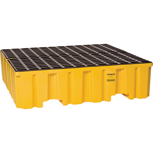 Palette de confinement des d&eacute;versements, Capacit&eacute; de d&eacute;versement 132 gal. US, 51" x 52,5" x 13,75" Helyx Safety & Industrial Supplies