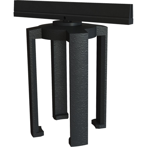 PLUS Barrier System Sign Bracket, Black Helyx Safety & Industrial Supplies